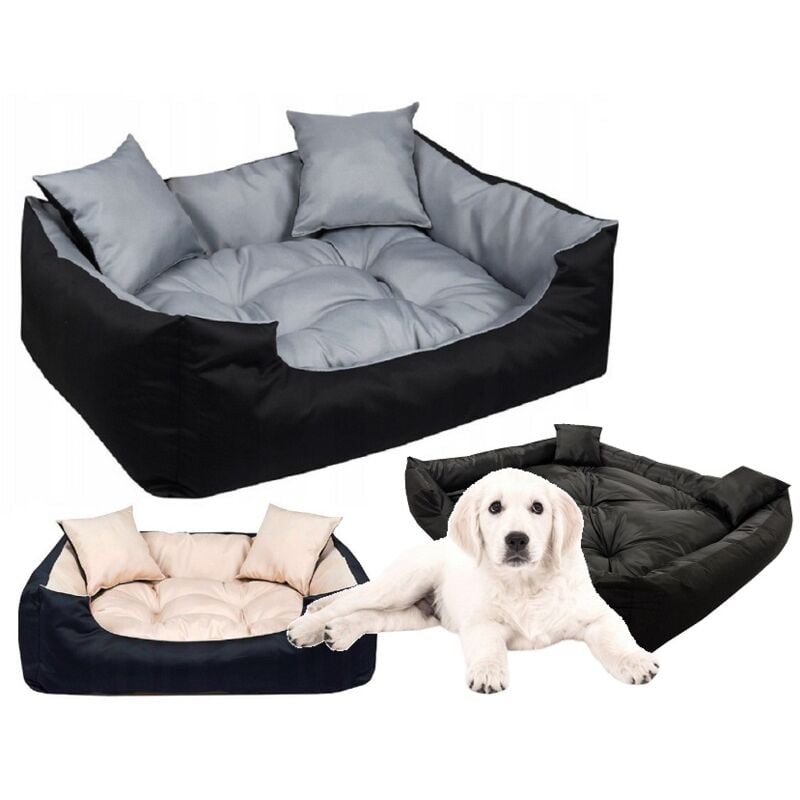 foto del prodotto letto per cani ecco box 55x45 cm, impermeabile, grigio