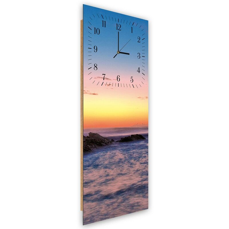 foto del prodotto gbshop orologio da parete, rocce al tramonto 25x65
