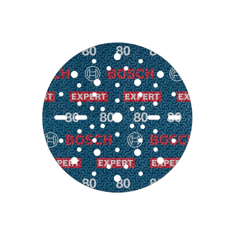 foto del prodotto bosch 50x disco decarta abrasiva expert o780, 150 mm per legno duro, pittura su legno, 150 mm, grana 80, accessori professionali levigatrice