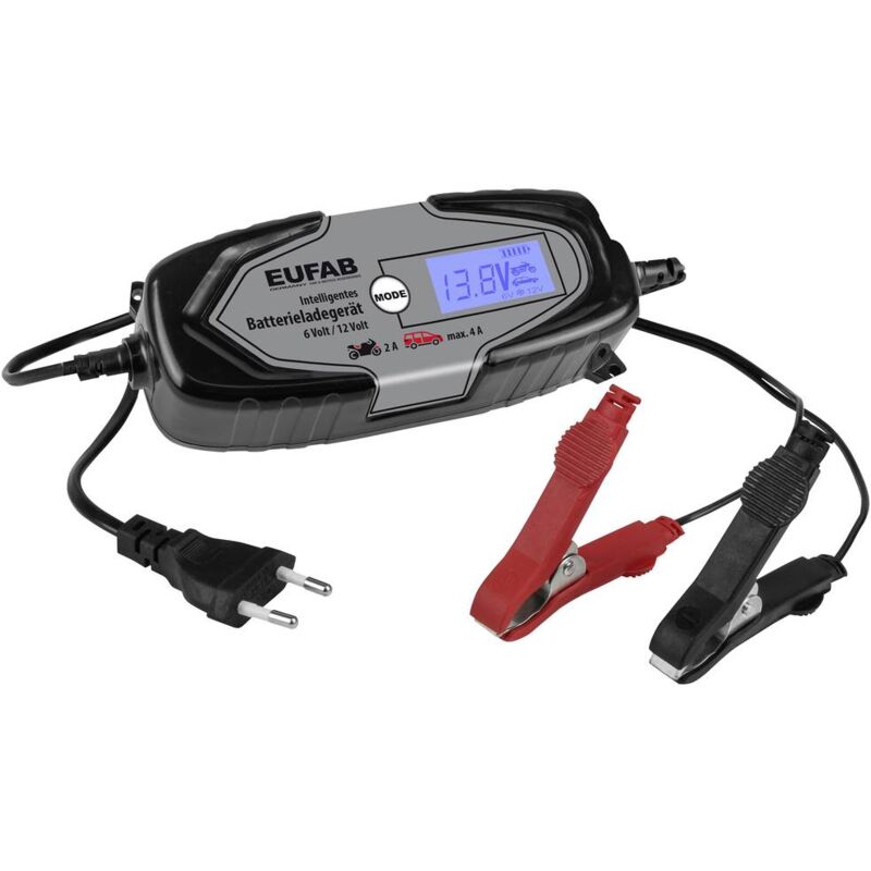immagine 0 del prodotto eufab intelligentes batterieladeger t 6 12v 4a, auch f r lithiumbatterien 16647 caricatore, caricatore automatico 12 v,