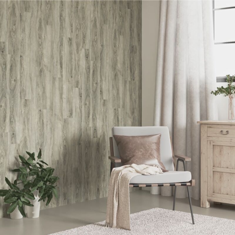 foto del prodotto vidaxl pannelli da parete effetto legno grigio pvc 4,12 m 