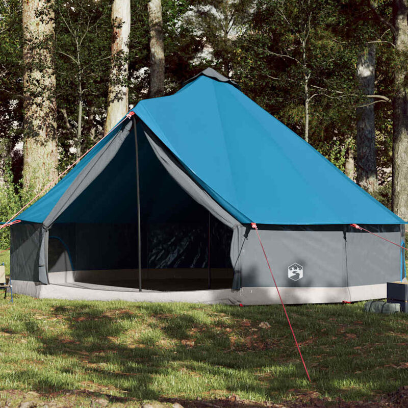 foto del prodotto vidaxl tenda familiare tipi per 12 persone blu impermeabile