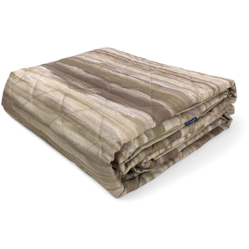 foto del prodotto tex family trapuntino leggero kot pennellato beige quilt primaverile estivo cotone 100 anallergico made in italy cm. 170x270