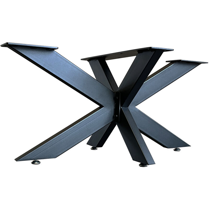 foto del prodotto 407002 b supporto da tavolo spider acciaio nero 150x78x71 telaio da tavolo gamba per mobili gamba a croce bc elec