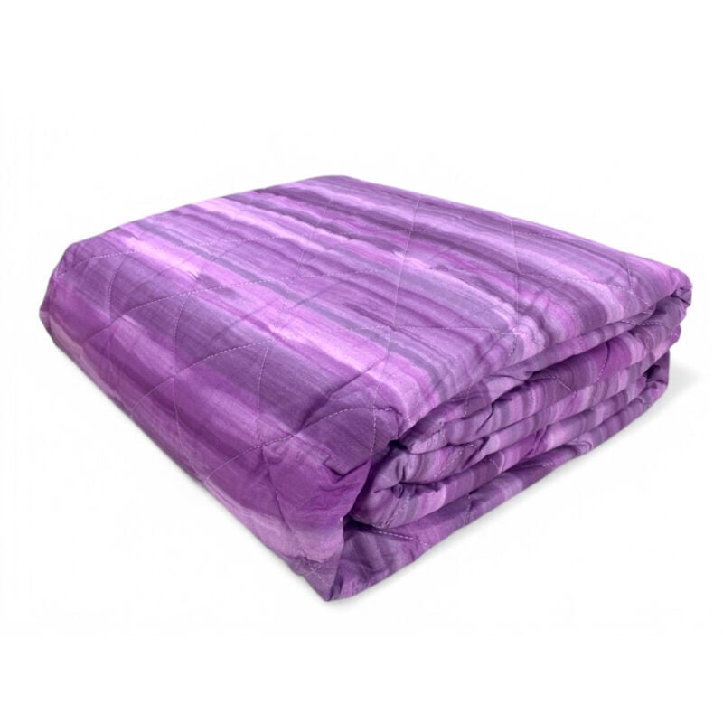 foto del prodotto tex family trapuntino leggero kot pennellato lilla quilt primaverile estivo cotone 100 anallergico made in italy cm. 170x270