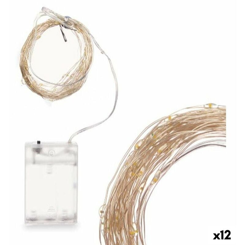 foto del prodotto giftdecor regalo decor ghirlanda di luci led bianco 15,4 m 12 pz. 