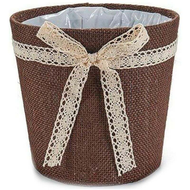 foto del prodotto fioriera in cioccolato grigio naturale 18 x 17 x 18 cm