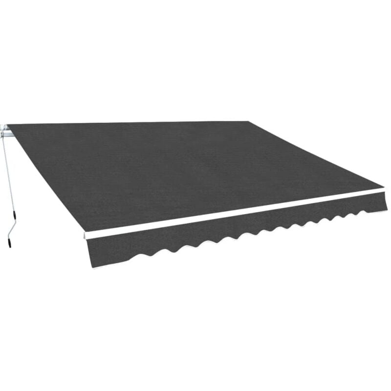 foto del prodotto vidaxl tenda da sole pieghevole manuale 400 cm antracite