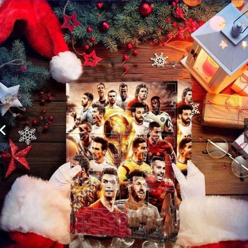 foto del prodotto sjqka calendario dell avvento di natale 2024 scatola a sorpresa per la coppa del mondo calendario dell avvento di natale perfetto per 24 giorni 