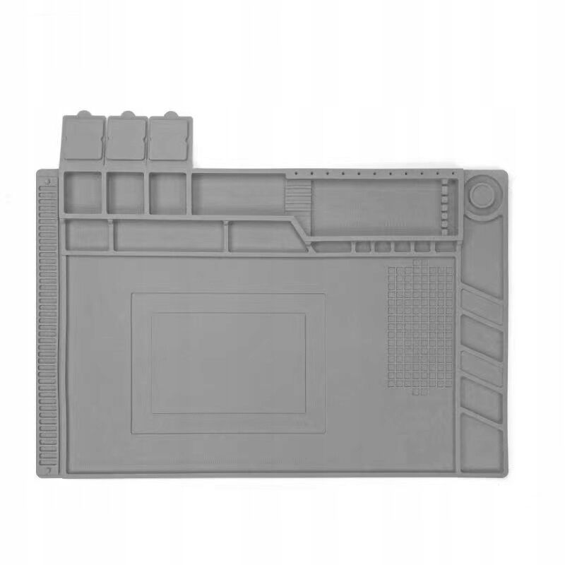 foto del prodotto tappetino antistatico in silicone grigio 45x30cm