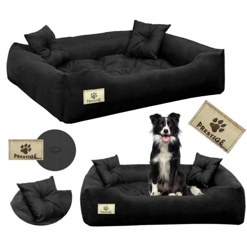 foto del prodotto letto per cani box prestige 75x65 cm impermeabile nero