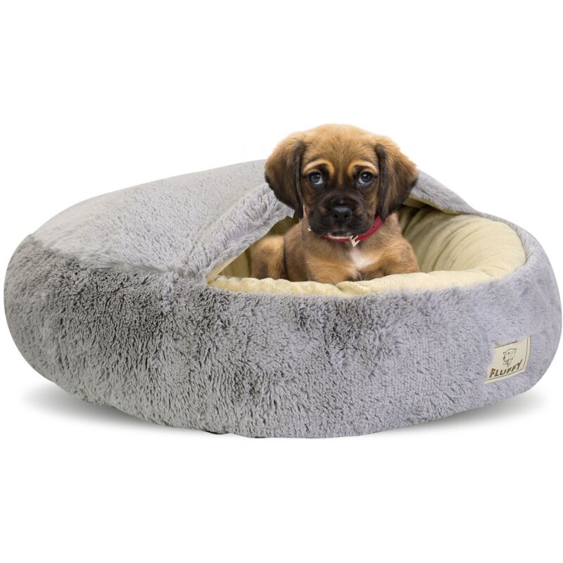 foto del prodotto letto per cani fluffy 50 cm grigio chiaro