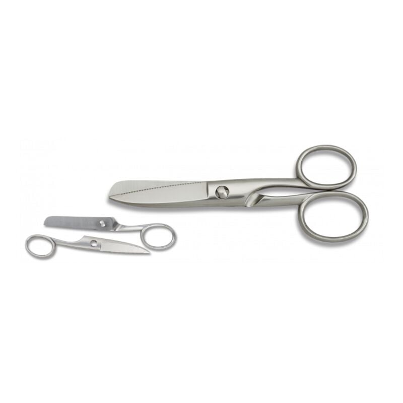 foto del prodotto forbici per pesci in acciaio inox gifaz misura 18,5 cm staccabili in blister 15033
