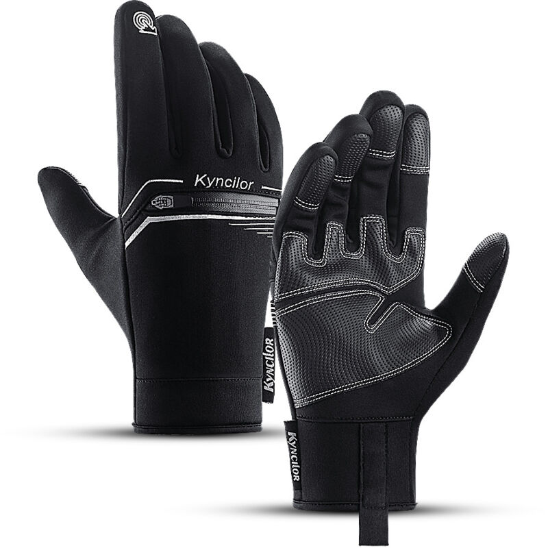 foto del prodotto tonchean guanti anti calore, guanti sportivi invernali, guanti da ciclismo caldi con touch screen, guanti antiscivolo antivento per moto, ciclismo,