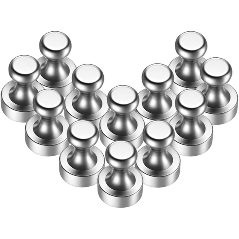 foto del prodotto tonchean vendita magneti per mobili, magneti potenti, 12 pezzi magneti al neodimio n52 con scatola di immagazzinaggio, 12x16mm, magnete
