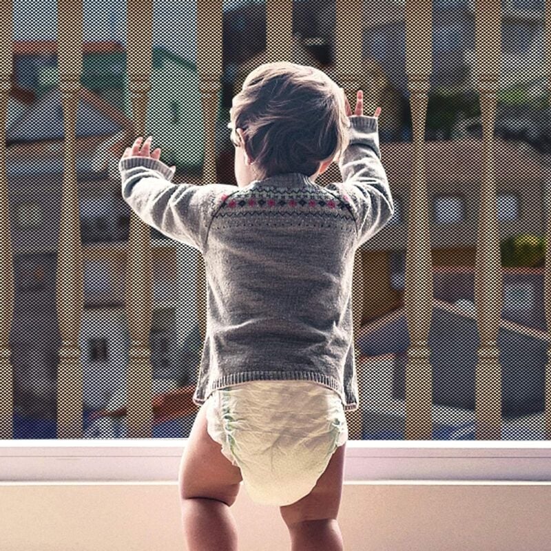 immagine 0 del prodotto tonchean rete di sicurezza per bambini, rete di sicurezza per bambini per balconi e scale, 300l x 90h cm, rete di sicurezza per scale regolabile e