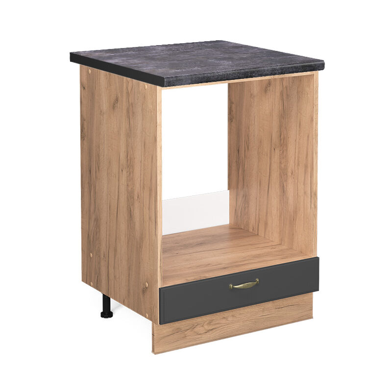 foto del prodotto mobile per forno da incasso fame line, antracite oro, 60 cm , pl antracite vicco