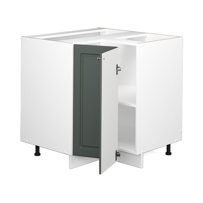foto del prodotto mobile ad angolo cucina fame line, verde oro country house, 80.5 cm senza piano di lavoro vicco