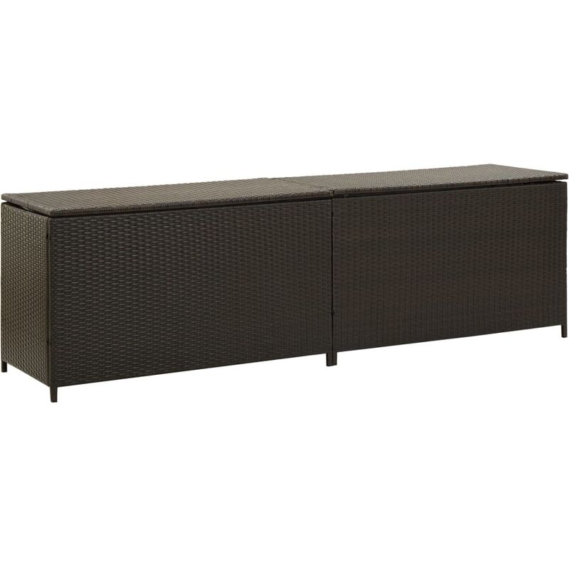 foto del prodotto furniture limited baule da giardino in polyrattan 200x50x60 cm