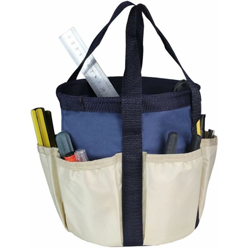 foto del prodotto alovez porta attrezzi da giardino, organizer per attrezzi da giardino, borsa da trasporto con 6 tasche per uomo e donna, blu navy