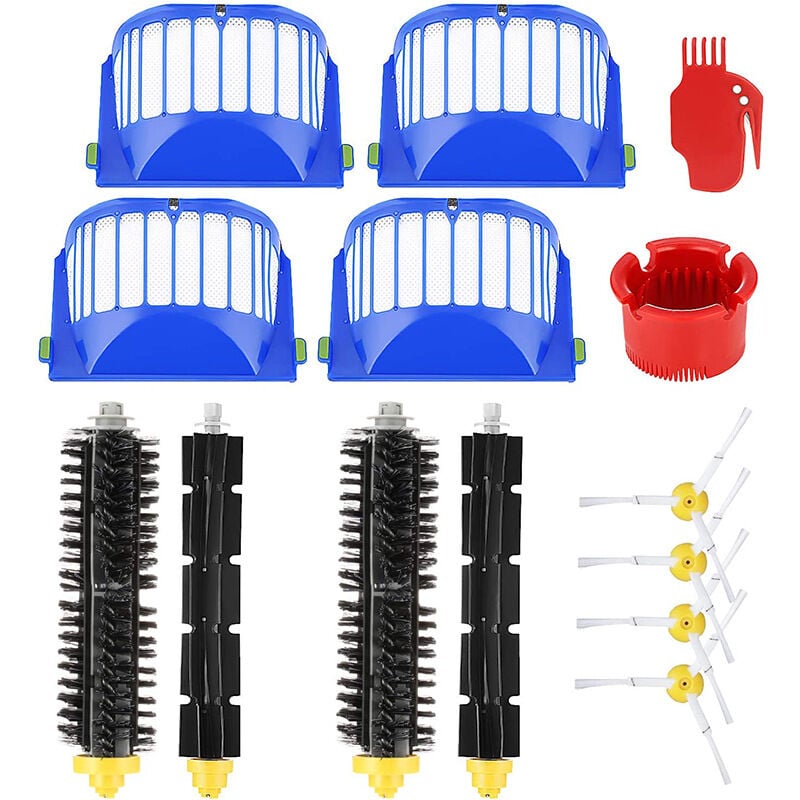 foto del prodotto alovez kit accessori per irobot roomba serie 600, pezzi di ricambio per 600 605 610 615 620 625 630 635 640 645 650 655 660 665 670 671 675 680 690