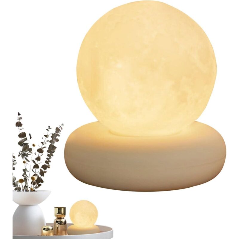 foto del prodotto kcvv luna decorazione da tavolo 3d controllo della luminosit touch, ricarica usb, lampada da tavolo decorativa, luce notturna, decorazione della