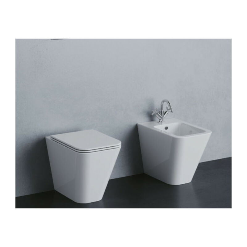 foto del prodotto azzurra sanitari build filomuro cm. 55 scarico traslato senza brida con
