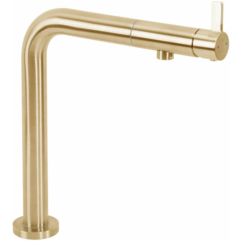foto del prodotto rea rubinetto da cucina cole brush gold