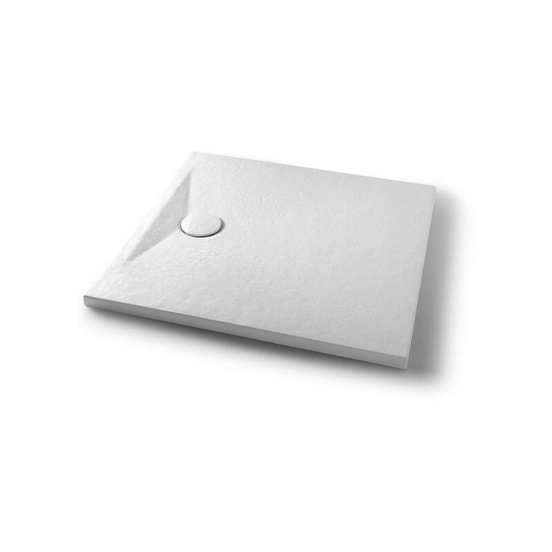 foto del prodotto piatto doccia 90x90 h.4 in ceramica bianco opaco pietraceramica