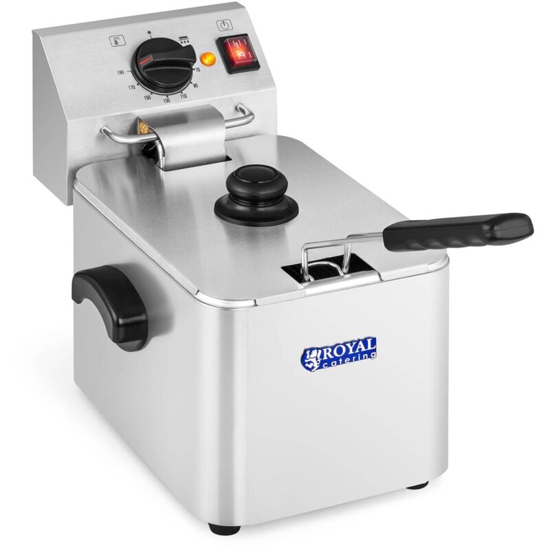 foto del prodotto friggitrice elettrica acciaio inox professionale 2 5kw 230v zona fredda 8 litri