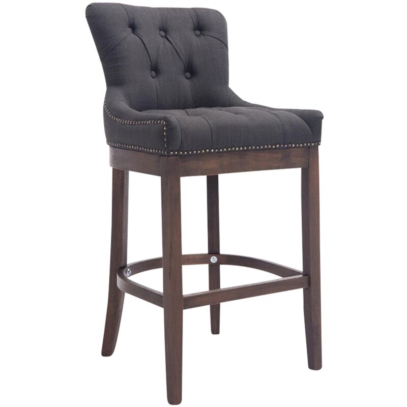 foto del prodotto sgabello lakewood stoffa antico scuro grigio scuro