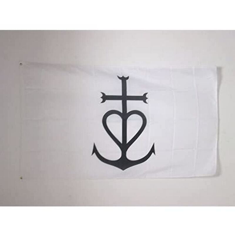 foto del prodotto az flag bandiera croce della camargue 150x90cm bandiera croce guardiana 90 x 150 cm