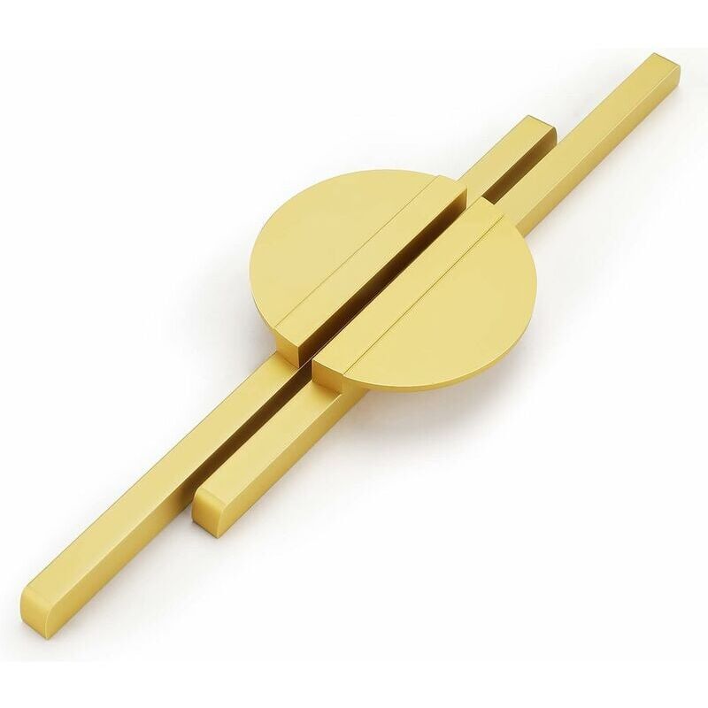 foto del prodotto alovez set di 2 maniglie per mobili da cucina, distanza centrale oro, maniglia per mobili, maniglia per mobili da cucina, maniglie da cucina nere,