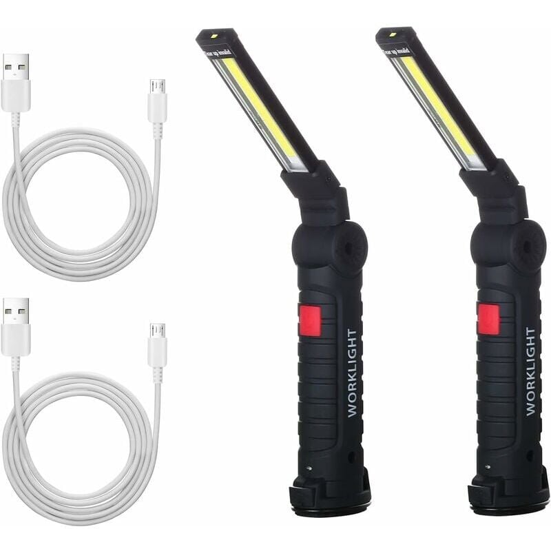 foto del prodotto alovez lampada da lavoro cob, lampada da lavoro led ricaricabile, lampada da officina cob, torcia elettrica, lampada da lavoro led con base
