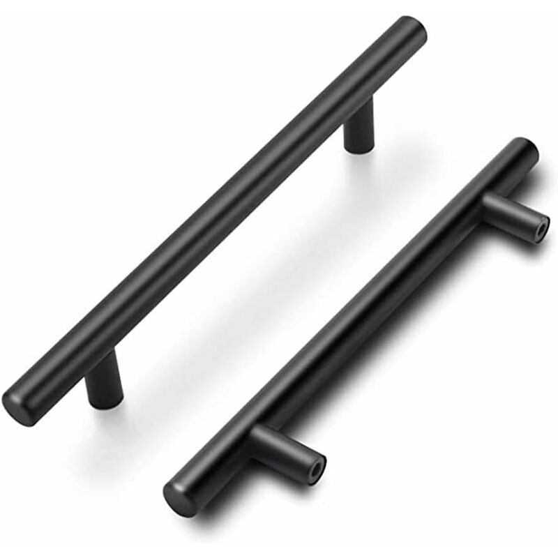 foto del prodotto alovez 15 pezzi maniglie per mobili da cucina 160 mm, nero, maniglia per porta cucina, maniglia per mobili nera, maniglia per cucina, distanza tra