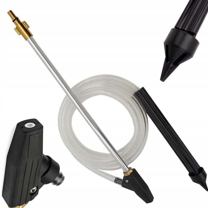 foto del prodotto set sabbiatura con attacco in ottone per ugello ceramico bosch macallister ar michelin makita black decker tubo 3m lancia 460mm
