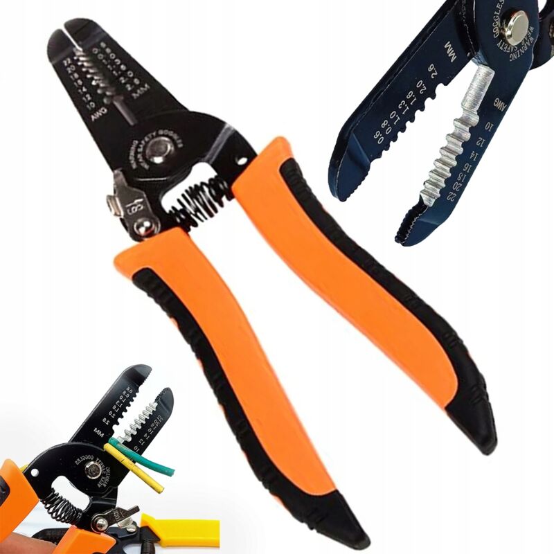 foto del prodotto forbici strumento 3 in 1 spelaisolante, pinza e pinza tagliafili 