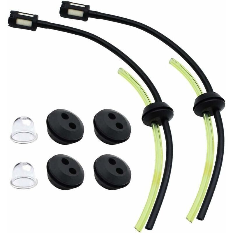 foto del prodotto alovez 2 set di filtri carburante universali, guarnizione passacavo per tubi carburante tosaerba, filtro carburante serbatoio carburante, tubo