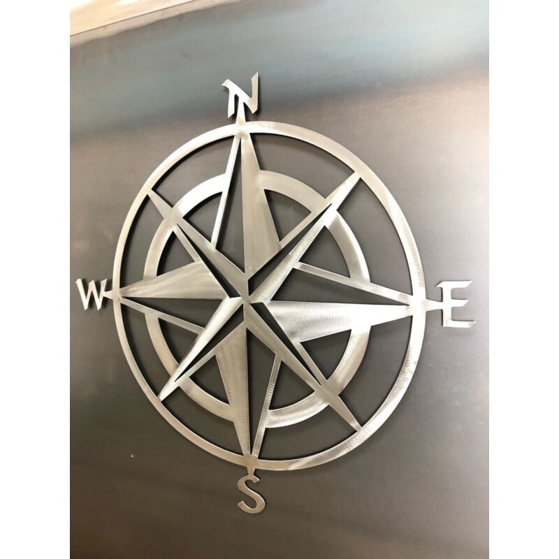 foto del prodotto tonchean bussola decorativa in metallo da 11 per parete, soggiorno, camera da letto, ufficio, veranda, giardino, patio, decorazione da parete a