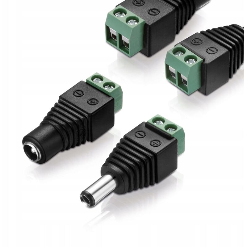 foto del prodotto spina presa cctv 5,5 mm 2,1 mm presa
