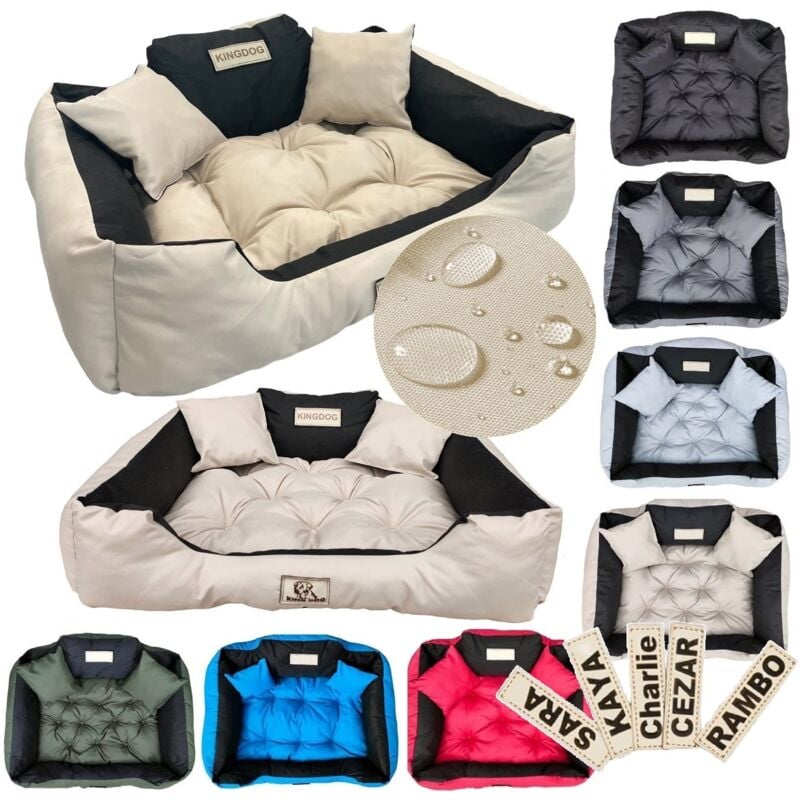 foto del prodotto letto per cani box kingdog 145x115 cm personalizzato impermeabile beige