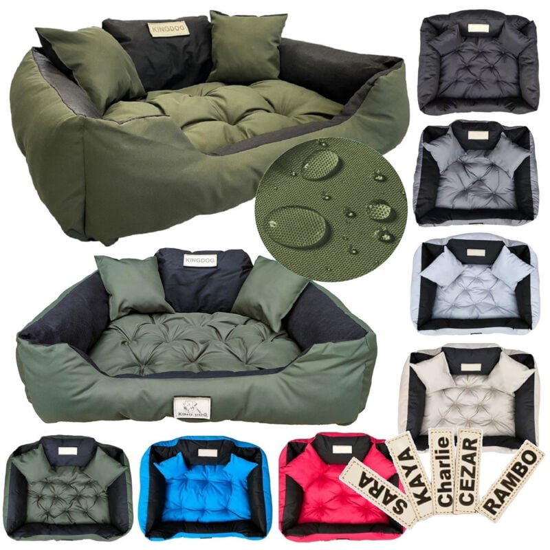 foto del prodotto letto per cani box kingdog 145x115 cm personalizzato impermeabile verde