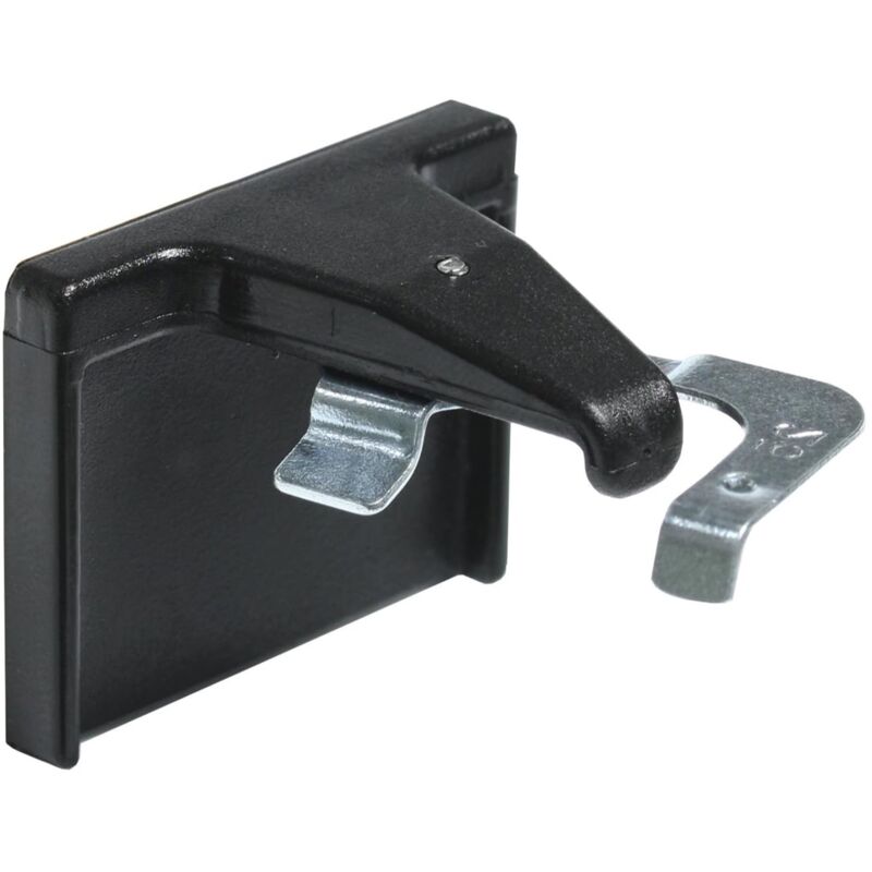 foto del prodotto gardinia set di supporti adesivi per veneziane, supporti da montare sull anta della finestra, 2 pezzi, plastica metallo, nero