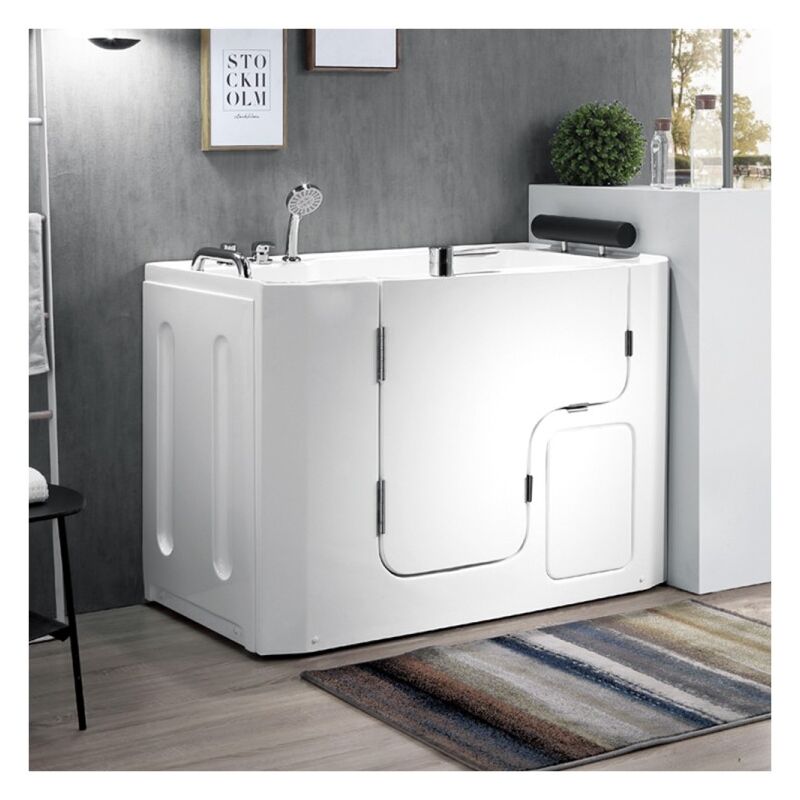 foto del prodotto webmarketpoint vasca da bagno con sportello 130cm velar feridras sinistra