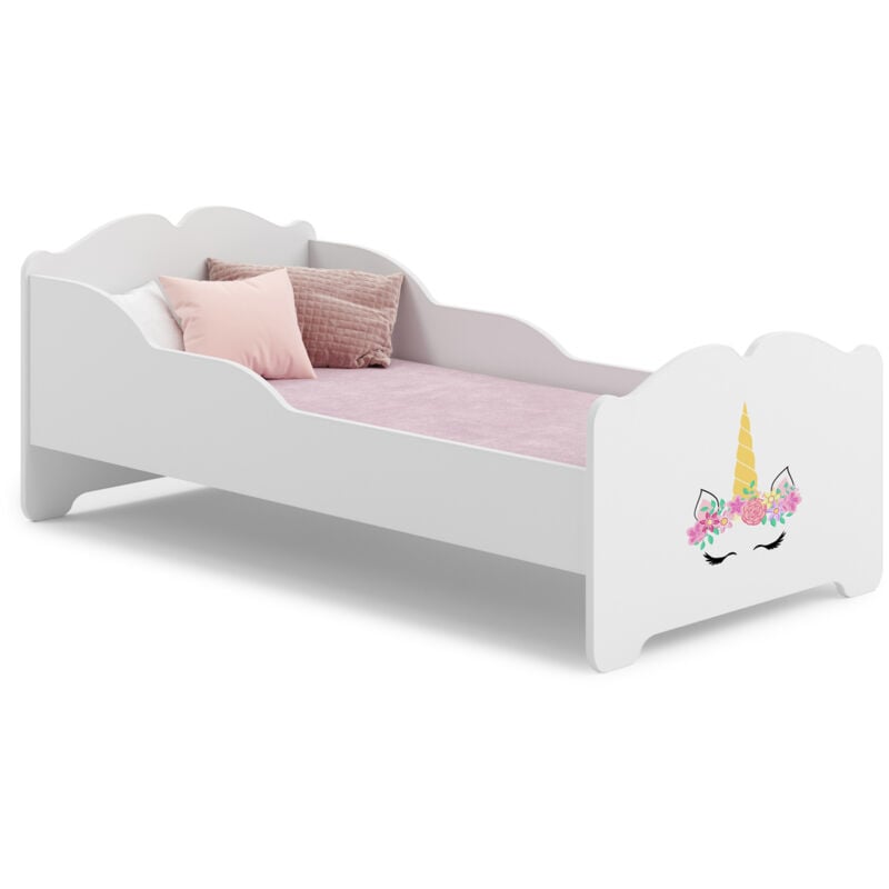 foto del prodotto letto per bambini anna 140x70 corno di unicorno