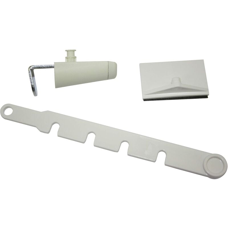 foto del prodotto gardinia 30220 blocco per finestra inclinata, bianco, 10 x 4 x 1 cm