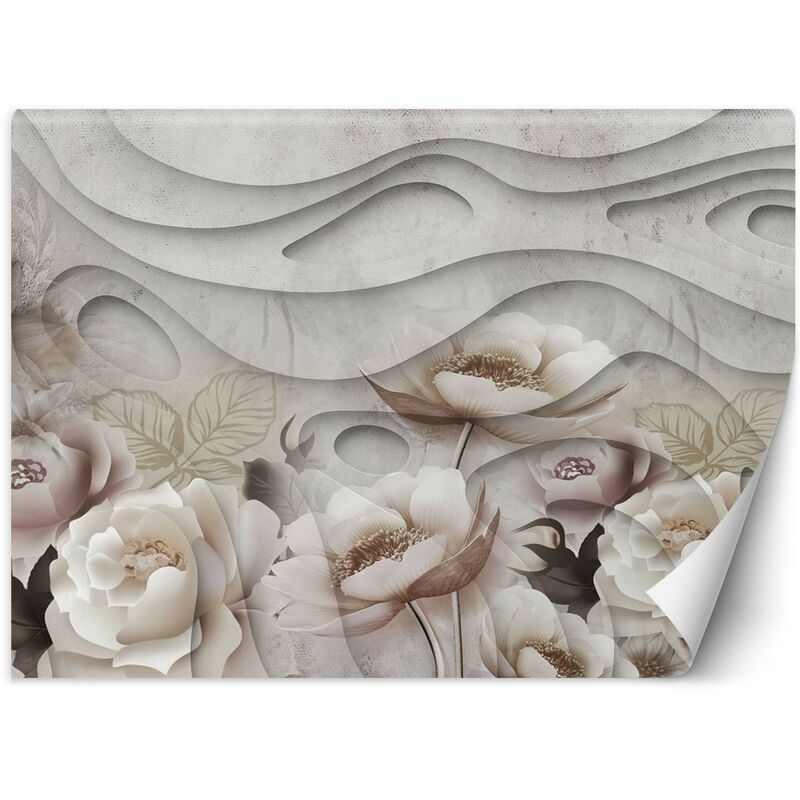 foto del prodotto gbshop carta da parati, fiori in fiore natura concreta 150x105