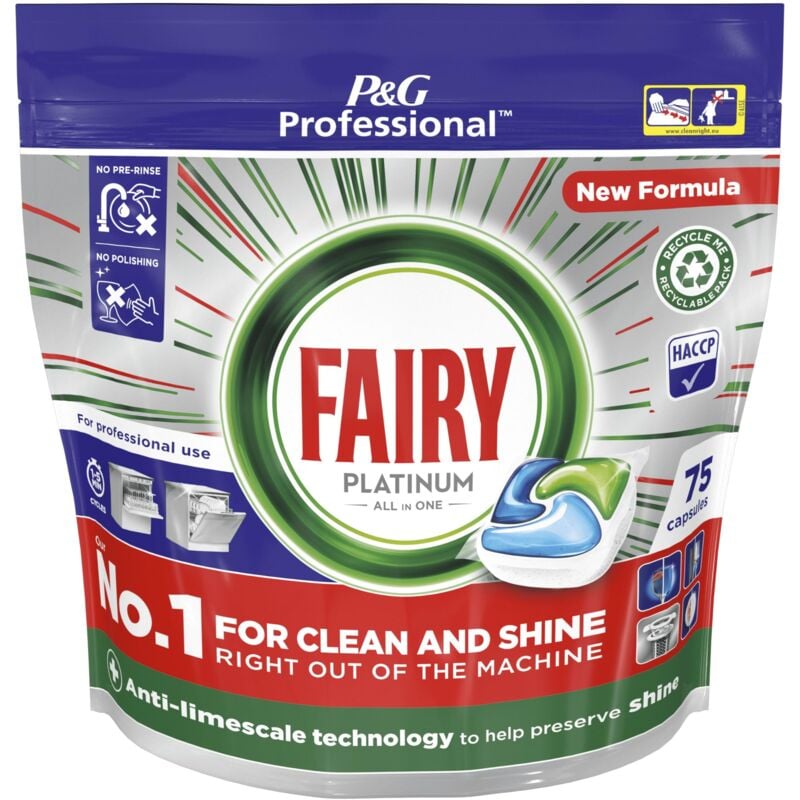 foto del prodotto fairy professional platinum lavabile in lavastoviglie 75 capsule