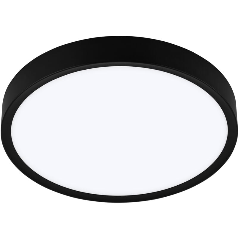 foto del prodotto eglo plafoniera contemporanea musurita policarbonato nero 6 luci led integrato 5,5w