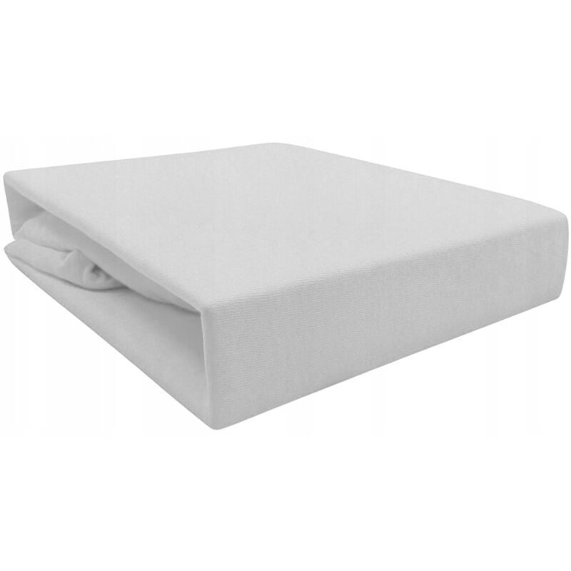 foto del prodotto lenzuolo con angoli jersey cotone 90x200 grigio cenere